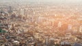 Aerial view crowded Tokyo residence area