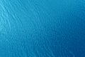 Aerial view of a crystal clear sea water texture. View from above Natural blue background. Blue water reflection. Blue ocean wave Royalty Free Stock Photo