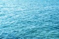 Aerial view of a crystal clear sea water texture. View from above Natural blue background. Blue water reflection. Blue ocean wave Royalty Free Stock Photo