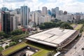 Aerial view of the cultural center of sao paulo Royalty Free Stock Photo