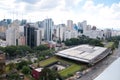 Aerial view of the cultural center of sao paulo Royalty Free Stock Photo