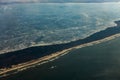 Aerial view of Curonian Spit Royalty Free Stock Photo