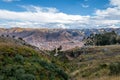 Aerial view of Cusco city - Cusco, Peru Royalty Free Stock Photo