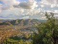 Aerial View of Cuzco Peru Royalty Free Stock Photo