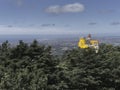 Aerial view of Da Pena Palace in Sintra. Lisbon. Portugal Royalty Free Stock Photo