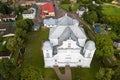 Aerial view of Dagda St. Trinity Roman Catholic Church, Latvia