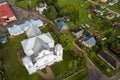 Aerial view of Dagda St. Trinity Roman Catholic Church, Latvia