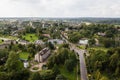 Aerial view of Dagda town, Latvia