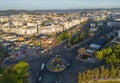 Aerial view of Dalat city. The city is located on the Langbian Plateau