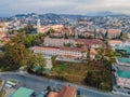 Aerial view of Dalat city. The city is located on the Langbian Plateau in the southern parts of the Central Highlands Royalty Free Stock Photo