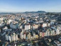 Aerial view of Dalat city. The city is located on the Langbian Plateau