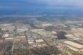 Aerial view of the Dallas city downtown cityscape Royalty Free Stock Photo