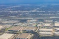 Aerial view of the Dallas city downtown cityscape Royalty Free Stock Photo