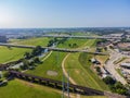 Aerial view of the Dallas downtown cityscape Royalty Free Stock Photo