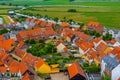 Aerial view of Danish town Ribe Royalty Free Stock Photo