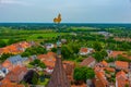 Aerial view of Danish town Ribe Royalty Free Stock Photo