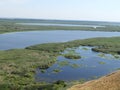 DANUBE DELTA landscape view of swamp and chanel