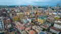 Aerial view of the skyline of the city of Dar es Salaam against blue cloudy sky Tanzania Royalty Free Stock Photo