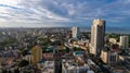 Aerial view of the city of Dar es Salaam, Tanzania Royalty Free Stock Photo