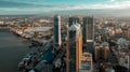 Aerial view of the city of Dar es Salaam, Tanzania Royalty Free Stock Photo