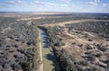 Aerial view of the Darling river