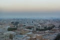 Aerial view of dawn of Riyadh with building rooftops