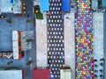 Graphic aerial view Night MArket Asia