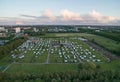 Aerial view of DCU-Absalon Copenhagen Camp, Denmark