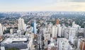 Aerial view of 9 de Julho avenue in Sao Paulo city