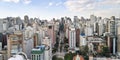 Aerial view of 9 de Julho avenue in Sao Paulo city