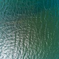 Aerial View of Deep Blue Sea Water Texture with Sunlight Reflection Pattern Royalty Free Stock Photo