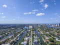Aerial view Delray Beach, Florida Royalty Free Stock Photo