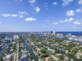 Aerial view Delray Beach, Florida Royalty Free Stock Photo