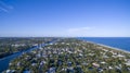 Aerial view Delray Beach, Florida Royalty Free Stock Photo