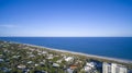 Aerial view Delray Beach, Florida Royalty Free Stock Photo