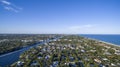 Aerial view Delray Beach, Florida Royalty Free Stock Photo