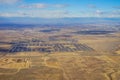 Aerial view of Denver city suburban Royalty Free Stock Photo