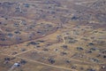 Aerial view of Denver city suburban Royalty Free Stock Photo