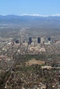 Aerial View of Denver, Colorado Royalty Free Stock Photo