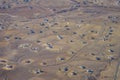 Aerial view of Denver city suburban Royalty Free Stock Photo