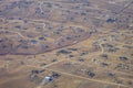 Aerial view of Denver city suburban Royalty Free Stock Photo