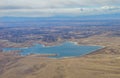 Aerial view of Denver city suburban Royalty Free Stock Photo