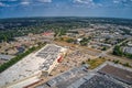 Aerial View of the Des Moine Suburb of Urbandale, Iowa