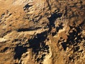 Aerial view of desert Royalty Free Stock Photo