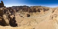 Aerial view of desert canyon