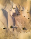 view of desert sand dunes at Corralejo Natural Park in Fuerteventura, Canary Islands, Spain Royalty Free Stock Photo