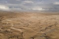 view of desert sand dunes at Corralejo Natural Park in Fuerteventura, Canary Islands, Spain Royalty Free Stock Photo