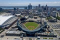 Aerial View Of The Detroit Tigers Home Comerica Park