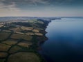 Aerial View Devon Coastline.