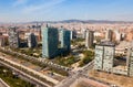 Aerial view of Diagonal Mar i el Front Maritim del Poblenou, Barcelona